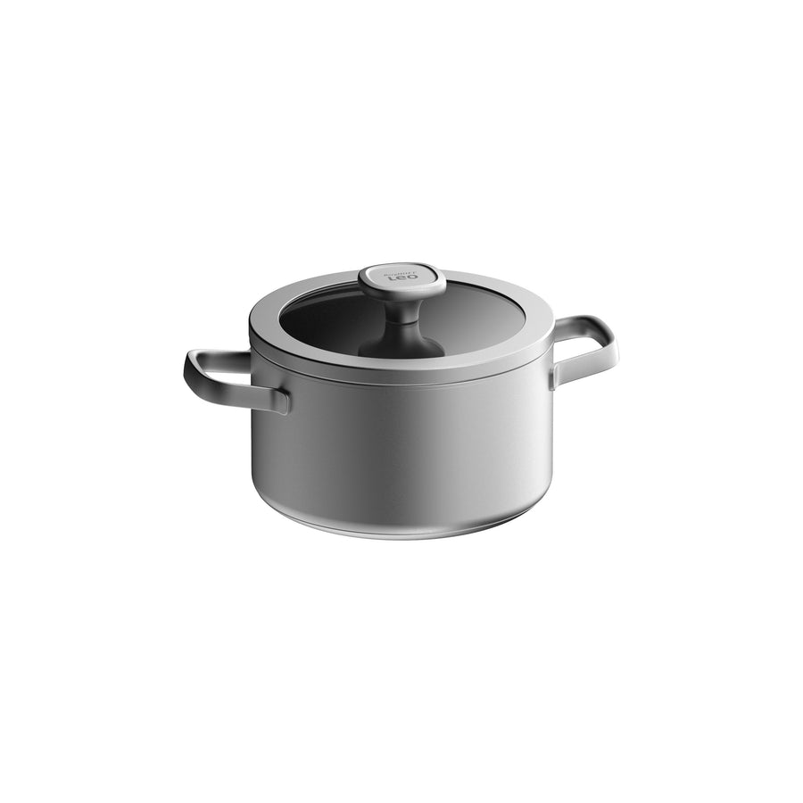 Graphite nerūsējošā tērauda kastrolis ar vāku 20 cm