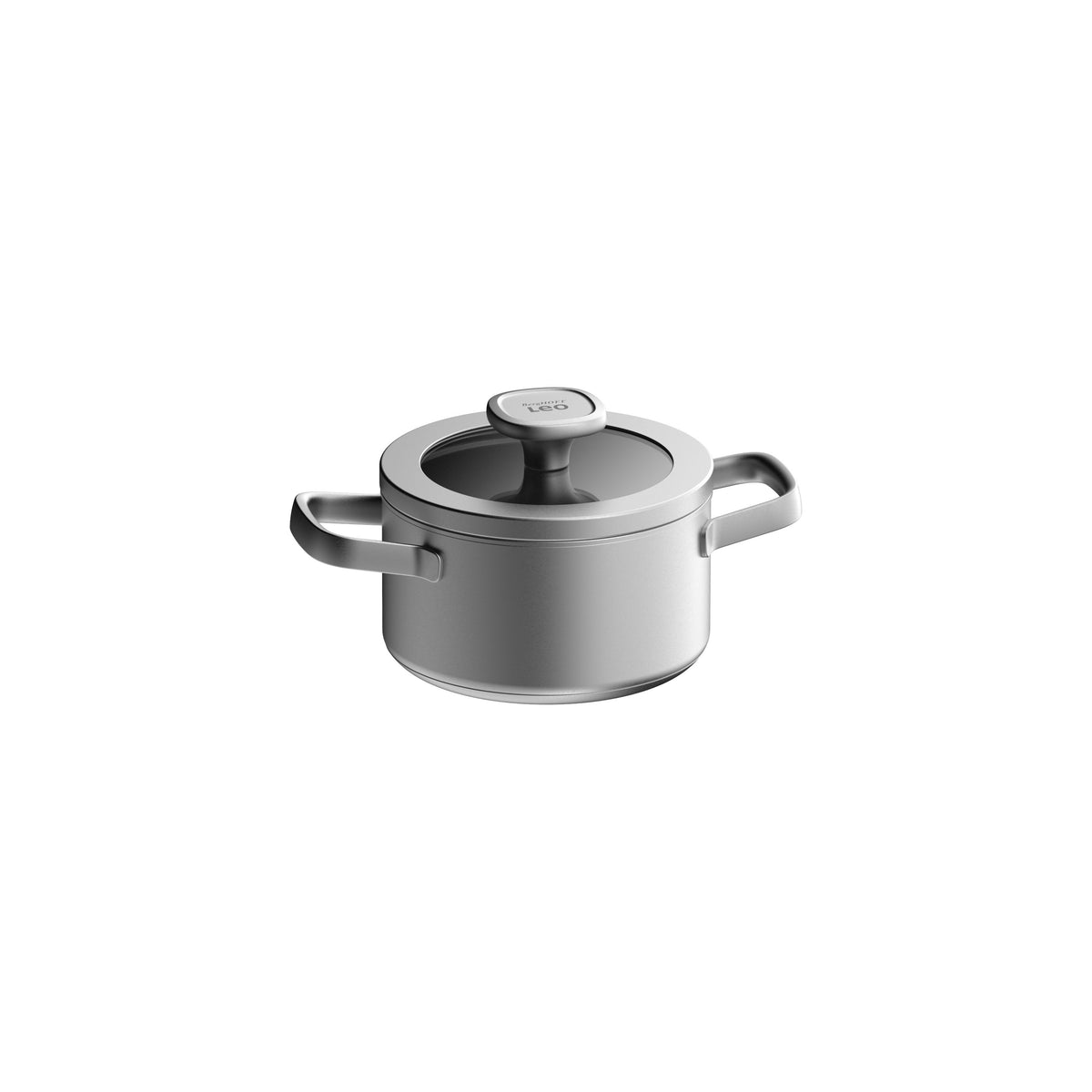 Graphite nerūsējošā tērauda kastrolis ar vāku 16 cm