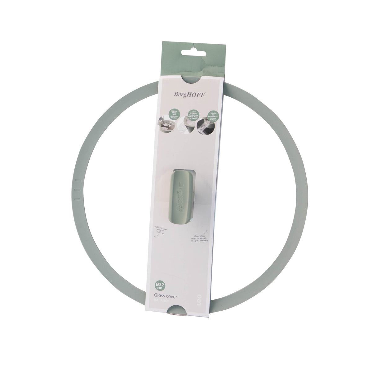 Balance stikla vāks 32 cm, Sage – 3