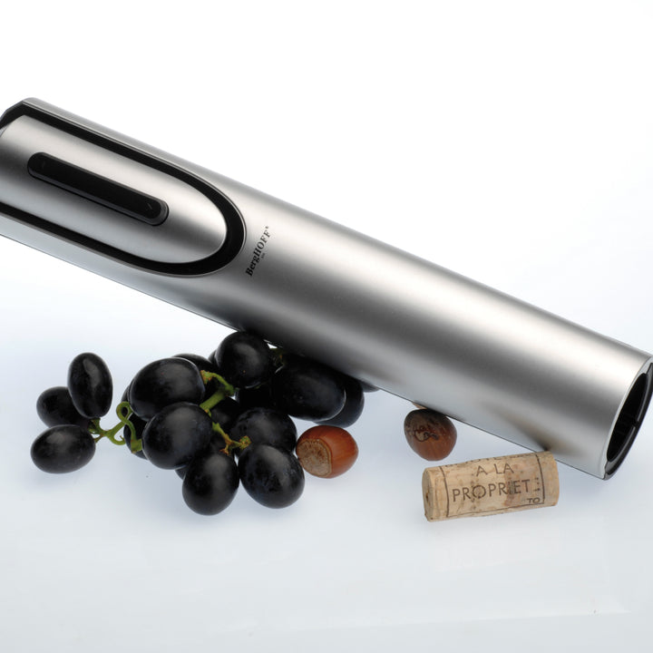 BergHOFF Electric Wine Opener - Battery Operated with Foil Cutter, Opens 30 Bottles per Charge