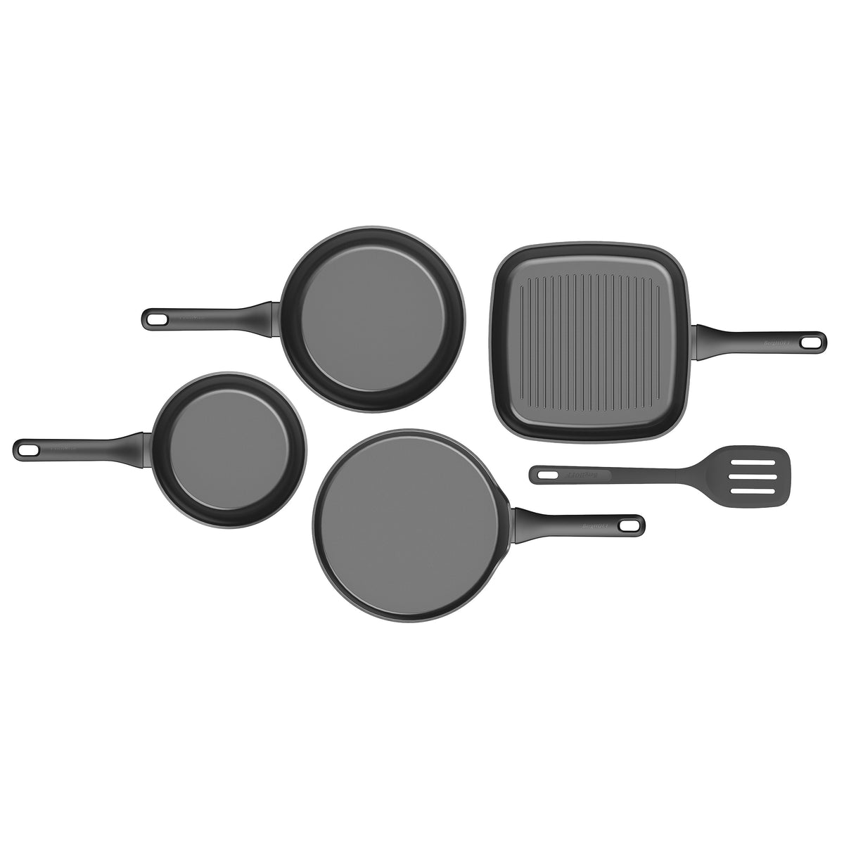 Helix 4-Piece Non-stick Frying Pan Set with Turner – 3