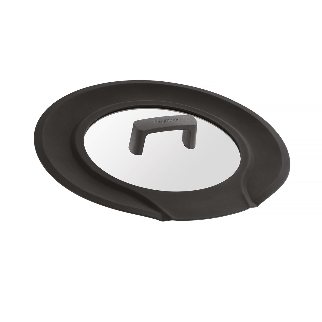 BergHOFF 3-Piece Frying Pan Set - Non-Stick Uqonic Downdraft Pans with Universal Silicone Glass Lid