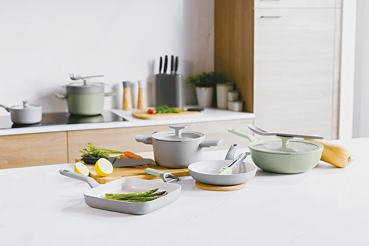 BergHOFF 20cm Frying Pan - Balance Sage with Ceramic Non-Stick Coating & Recycled Aluminium