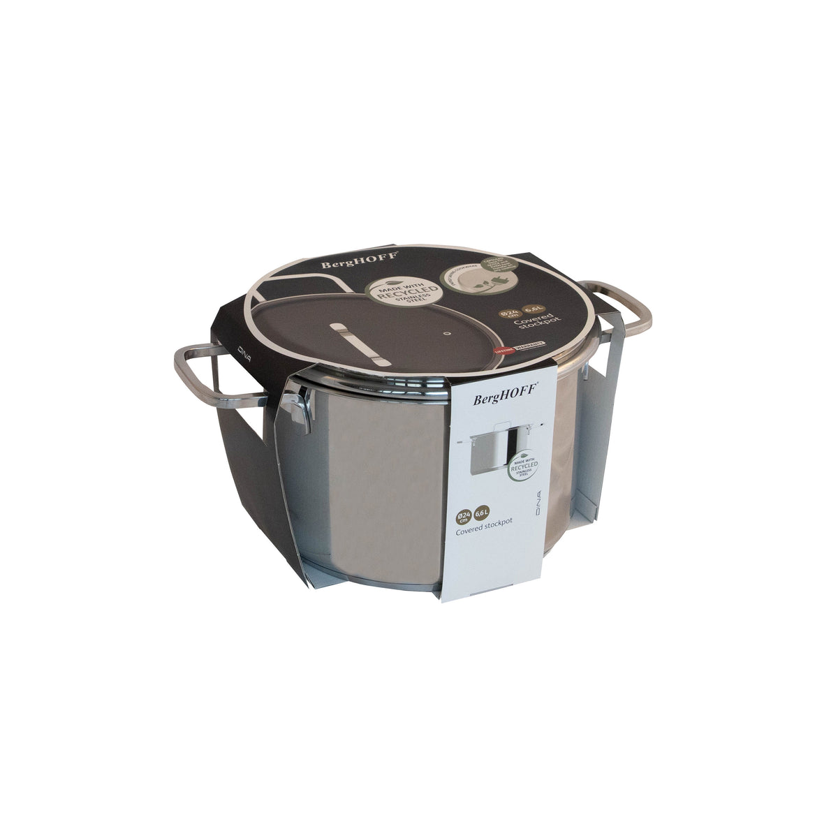 Helix Stainless Steel Covered Stockpot 24 cm – 3