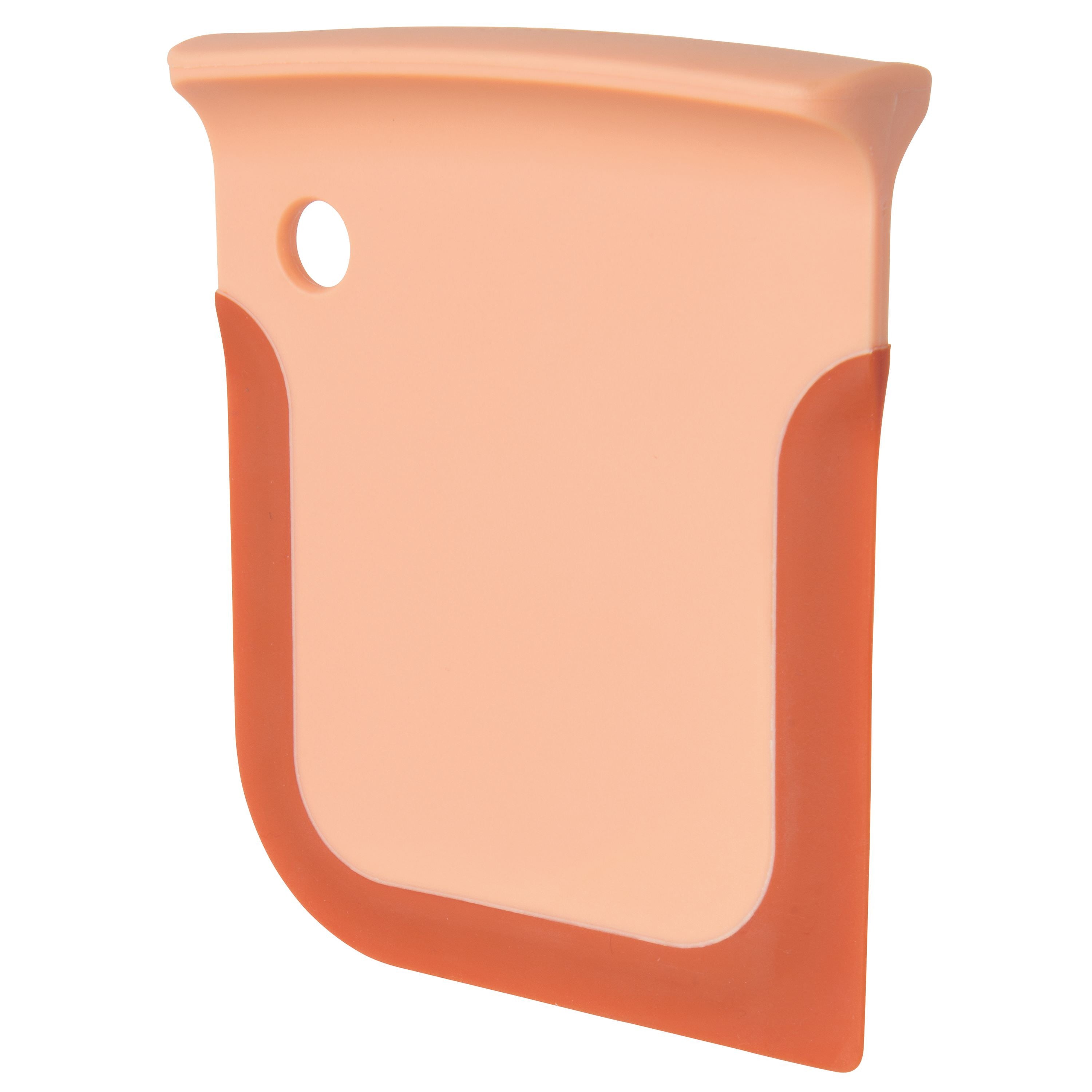 BergHOFF Leo Dough Scraper - Flexible Silicone with Curved and Straight Edges for Mixing, Cutting and Icing