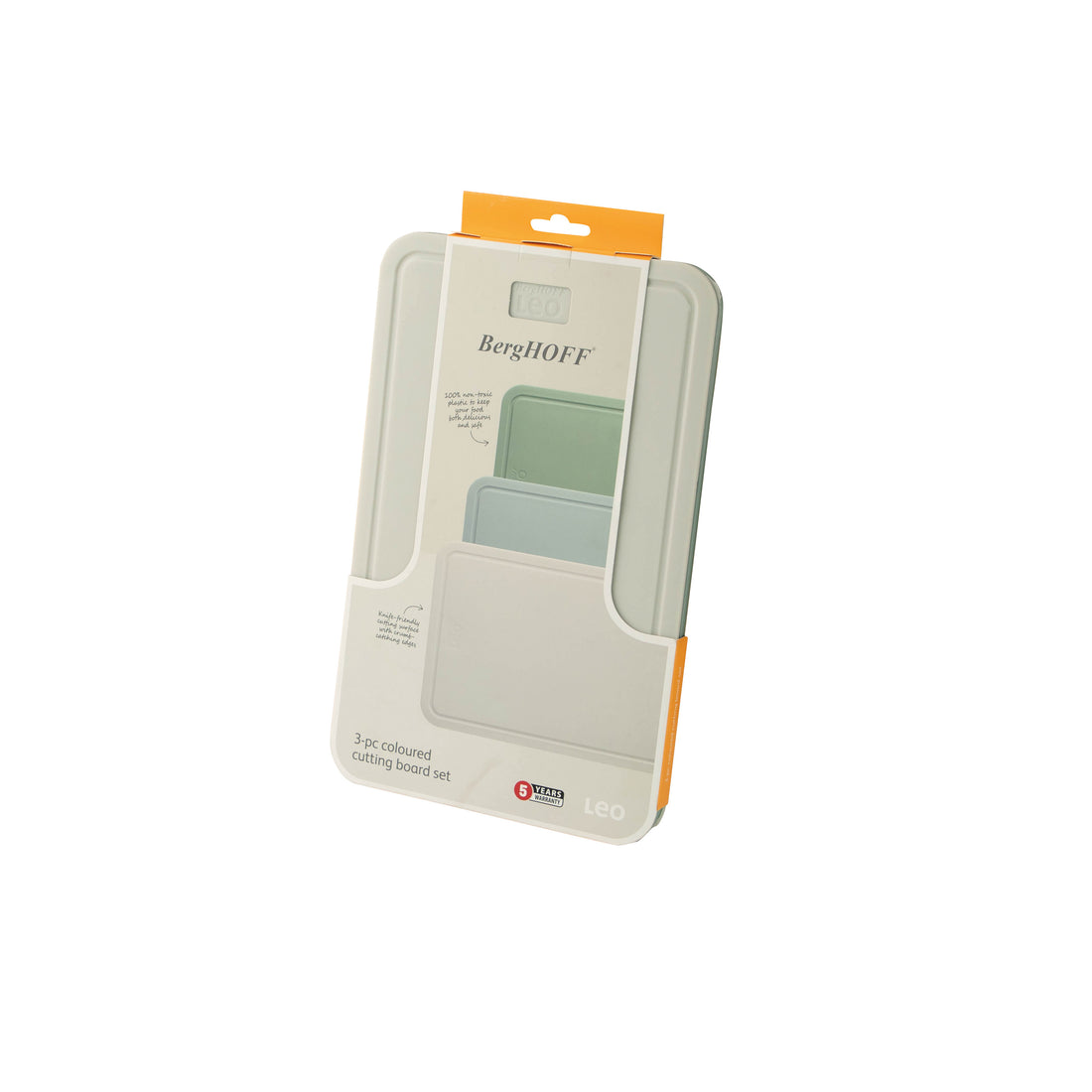 BergHOFF 3-Piece Colored Cutting Board Set - Legacy Series for Safe and Hygienic Food Preparation