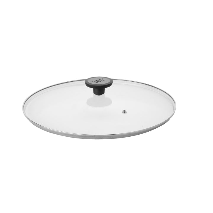 BergHOFF Glass Lid Glints 32cm - Steam Venting Glass Lid with Stainless Rim and Safe Bakelite Handle