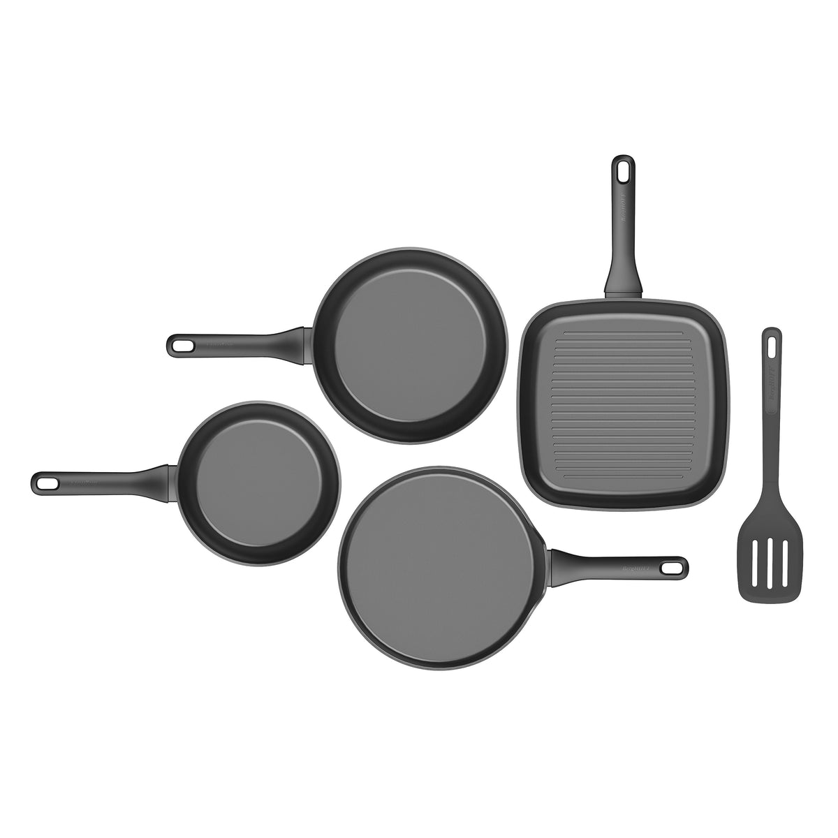 Helix 4-Piece Non-stick Frying Pan Set with Turner – 4