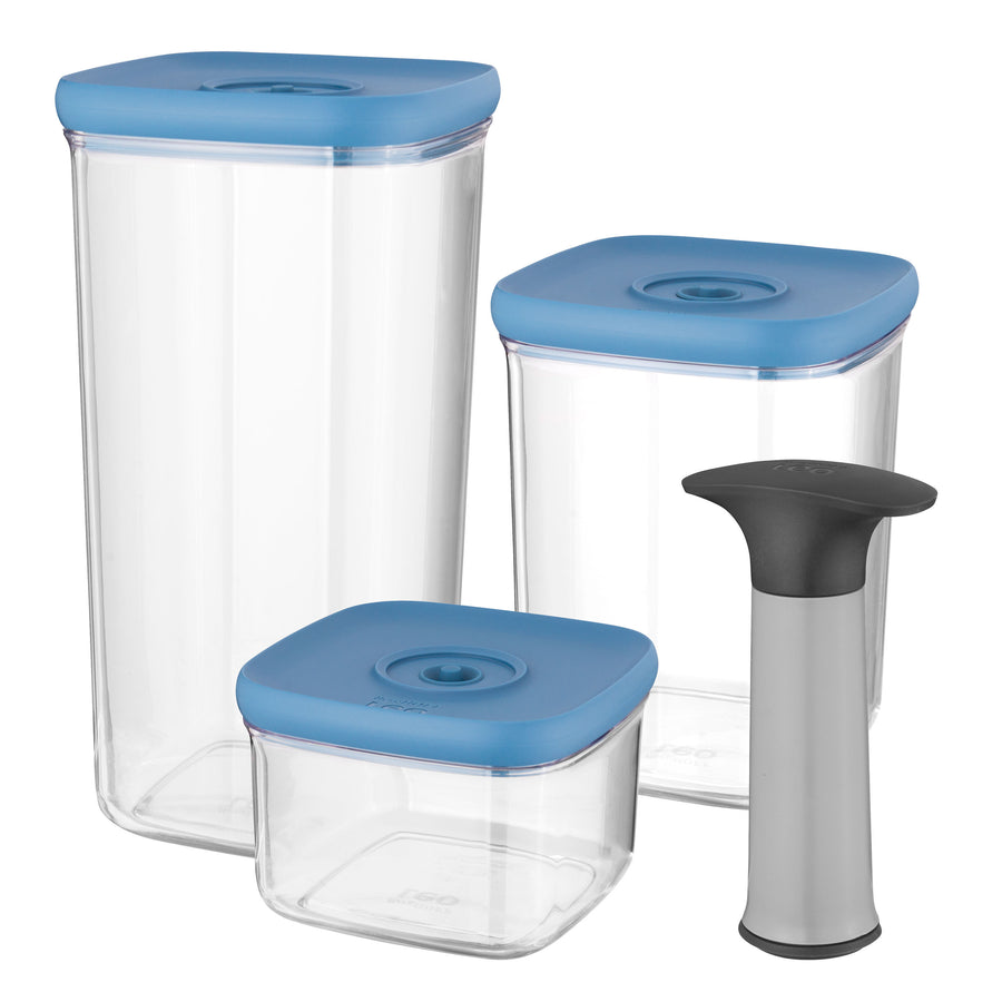 Leo 4-Piece Vacuum Food Container Set