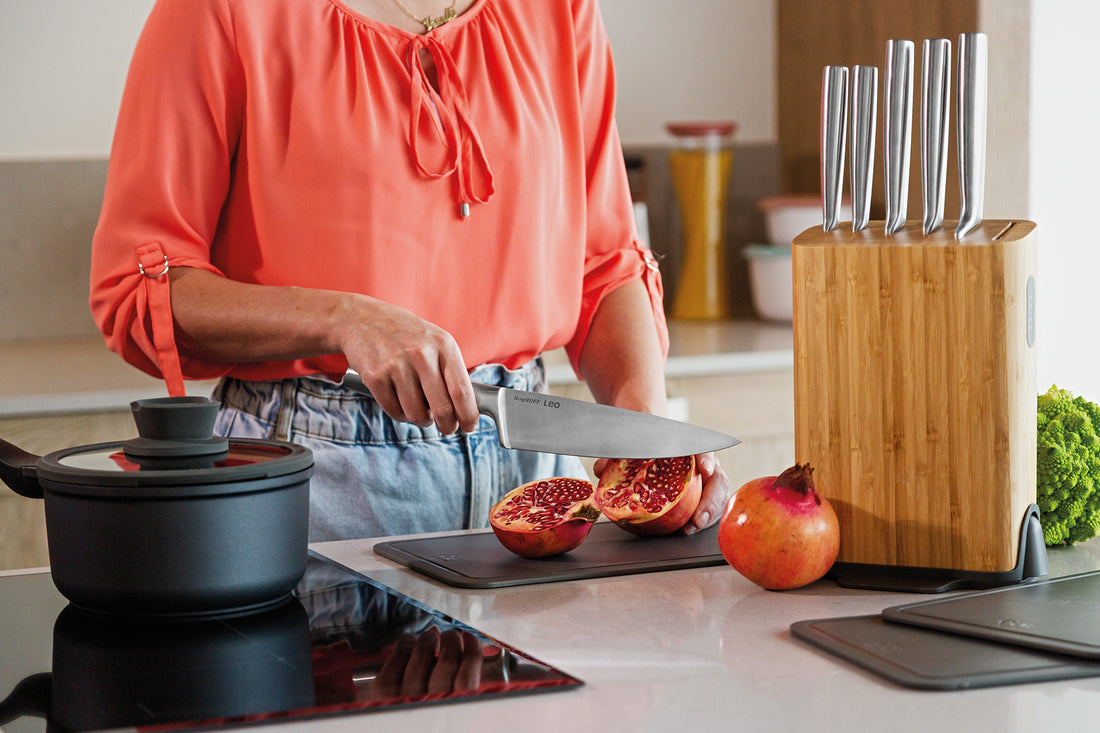 BergHOFF Chef's Knife 20cm - Legacy Series Stainless Steel with Hollow Handle and Ergonomic Grip