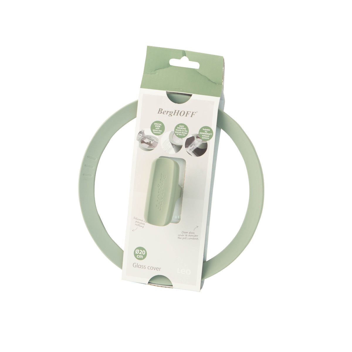 Balance stikla vāks 20 cm, Sage – 3