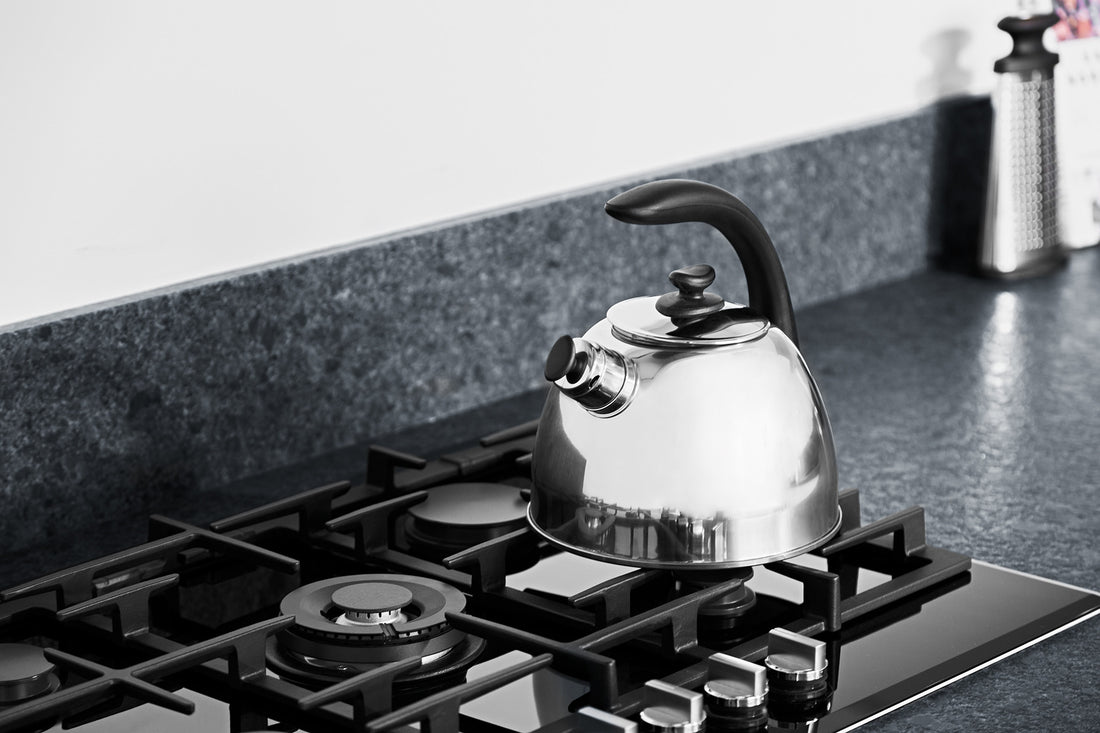 BergHOFF Whistling Kettle Lucia 2.5L - Stainless Steel with Soft-Touch Handle for All Stovetops