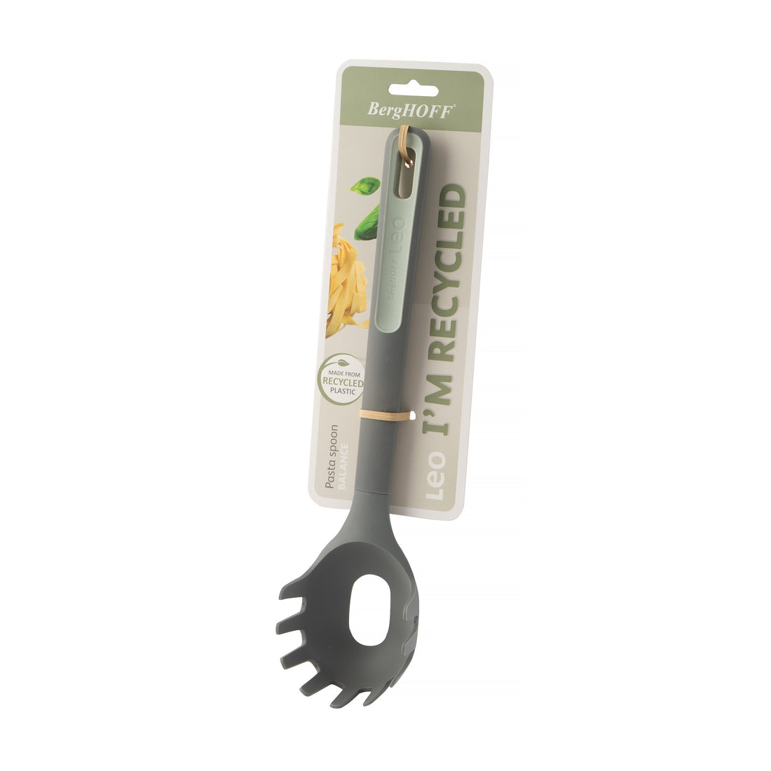BergHOFF Pasta Spoon - Balance Series with Recycled Plastic and Heat-Resistant Non-Scratch Design