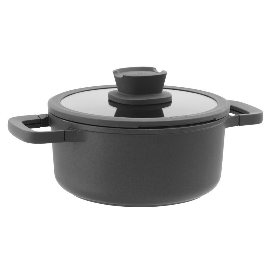 Stone+ nepiedegošais kastrolis ar vāku 20 cm