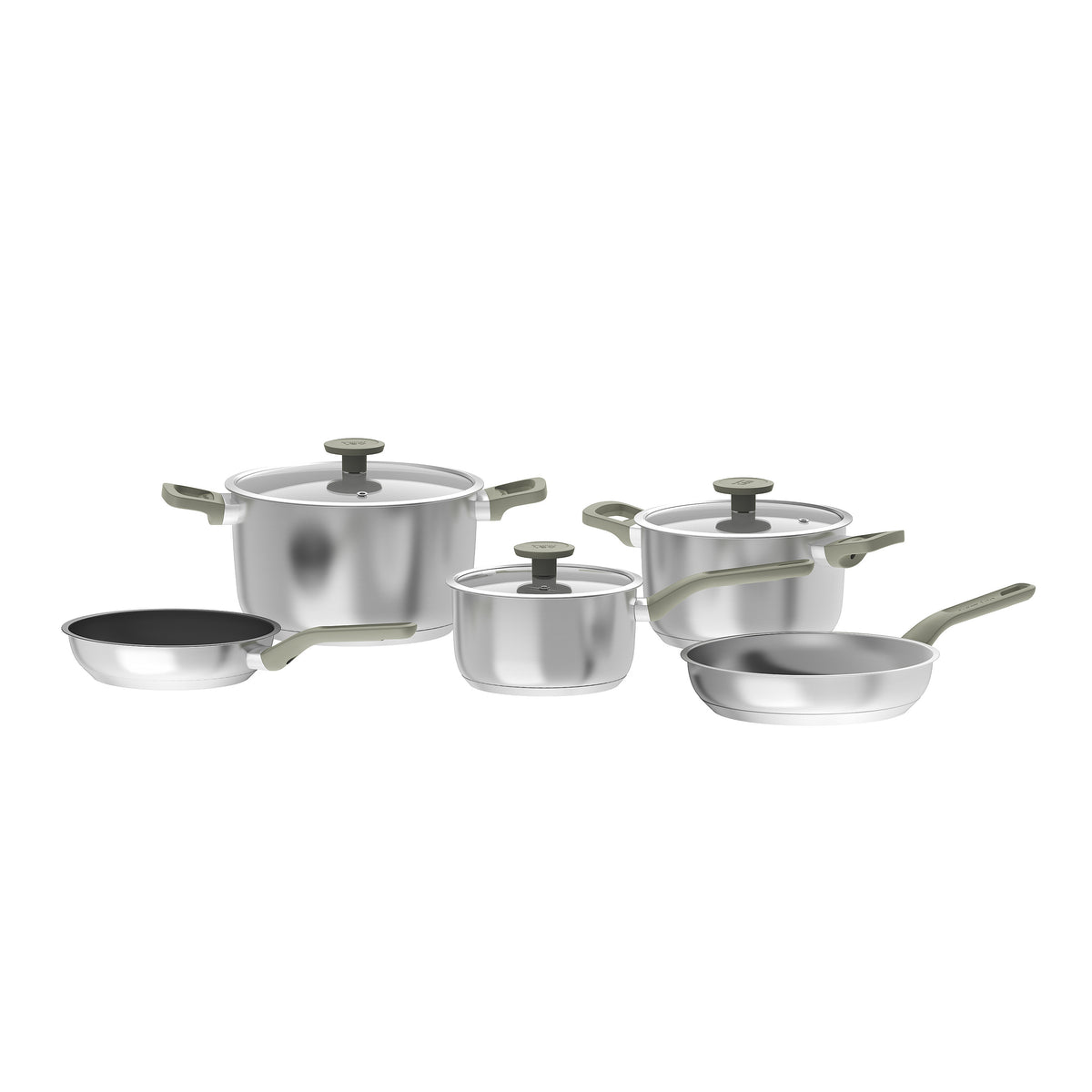 Bolt 8-Piece Stainless Steel Cookware Set – 8