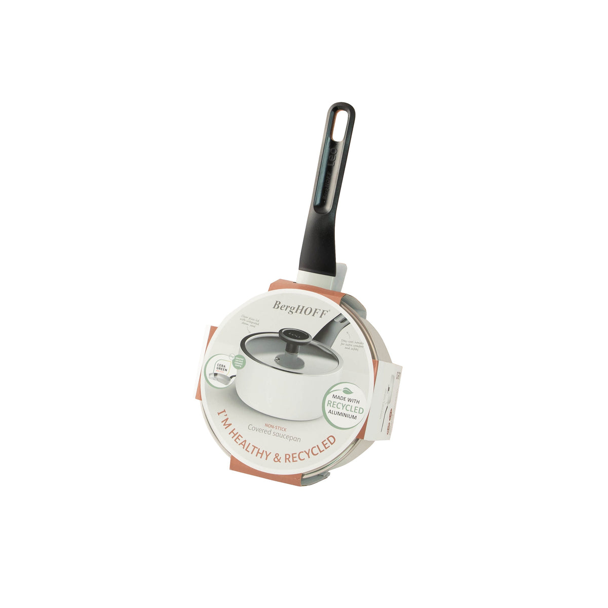 Glints nepiedegošais katliņš ar vāku 18 cm, Spirit – 4